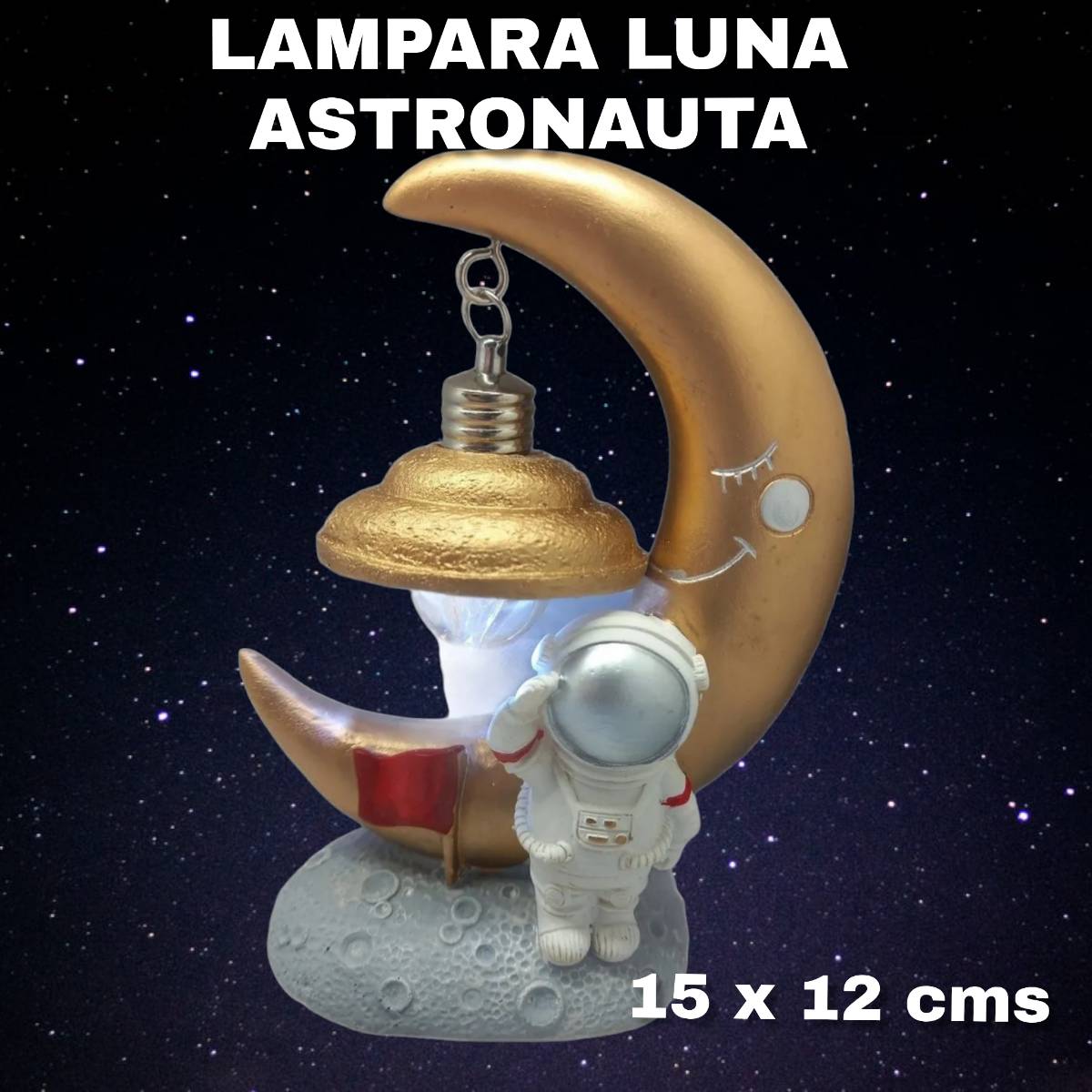 LAMPARA LUNA ASTRONAUTA